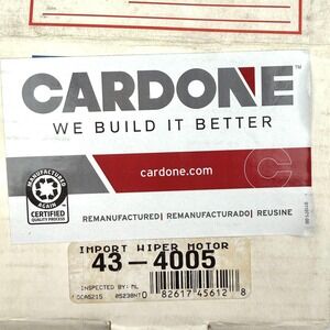Cardone 43-4005 Import Wiper Motor‎ 12V Remanufactured WM-3206-1S OEM Mitsuba